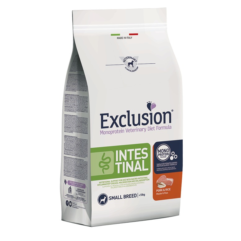 EXCLUSION INTESTINAL PORK AND RICE SMALL BREED 2 KG