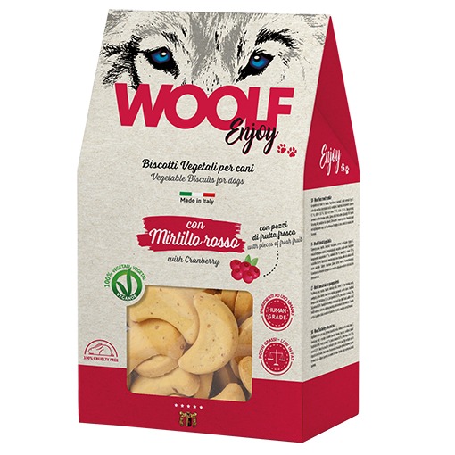 Biscotti Woolf con mirtilli rossi