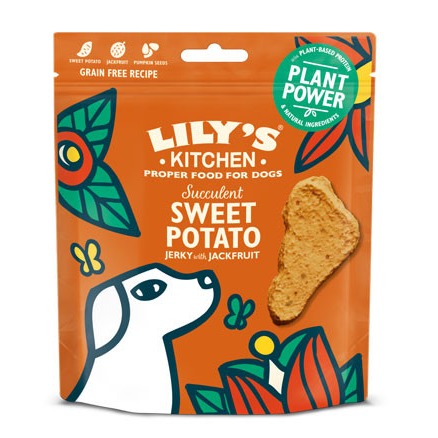 Lily's Kitchen Sweet Potato Jerky With Jackfruit Snack per Cani