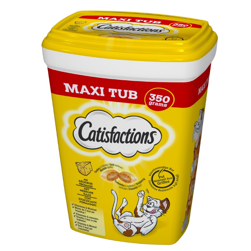 Catisfactions gatto - gusto formaggio maxi tub 350 gr.