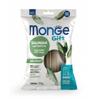 Monge Gift Mini Dog Salmone con Salvia dental Sticks