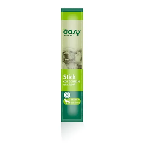 Oasy Snack Dog STICK con CONIGLIO 12gr