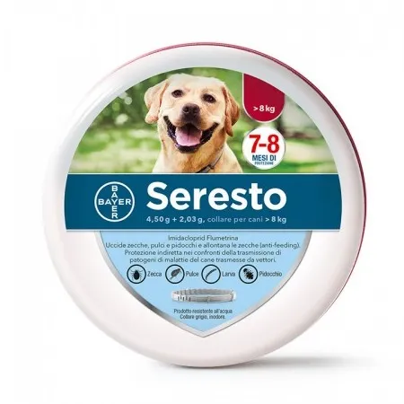 SERESTO CANE + KG. 8 COLLARE ANTIPARASSITARIO